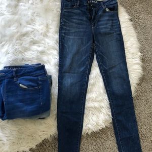 Dark Was High Waisted Jegging